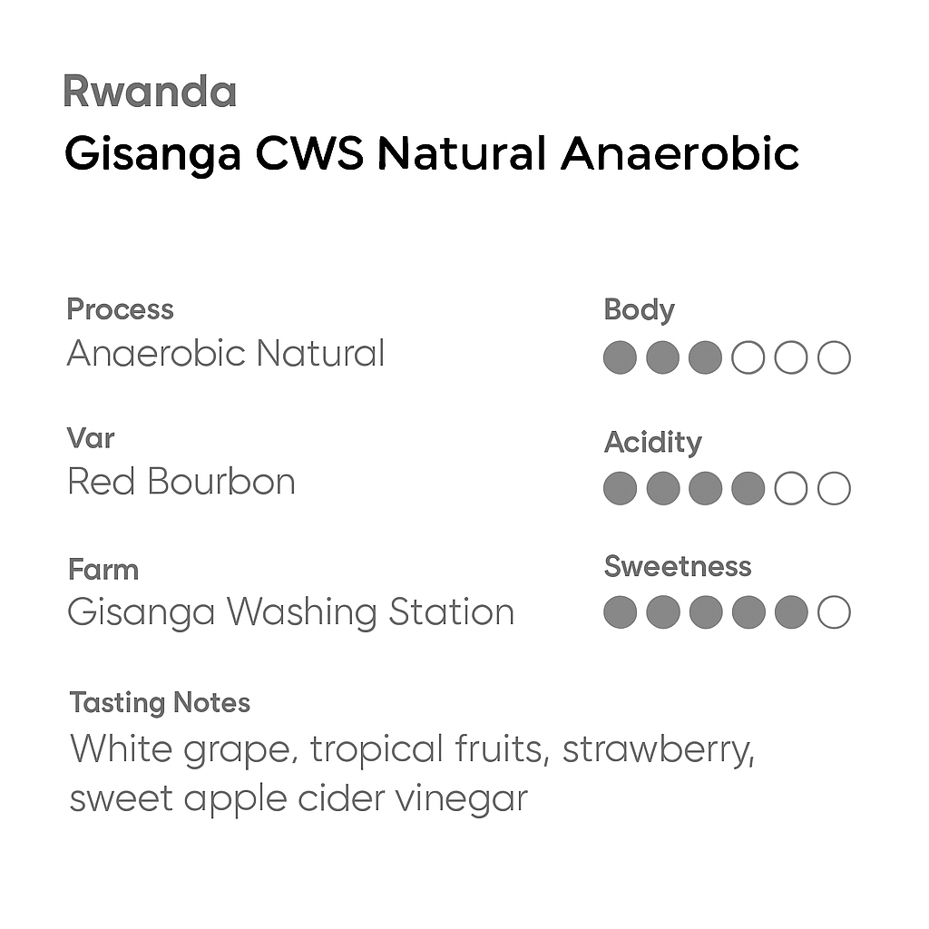Rwanda Gisanga Anaerobic Natural