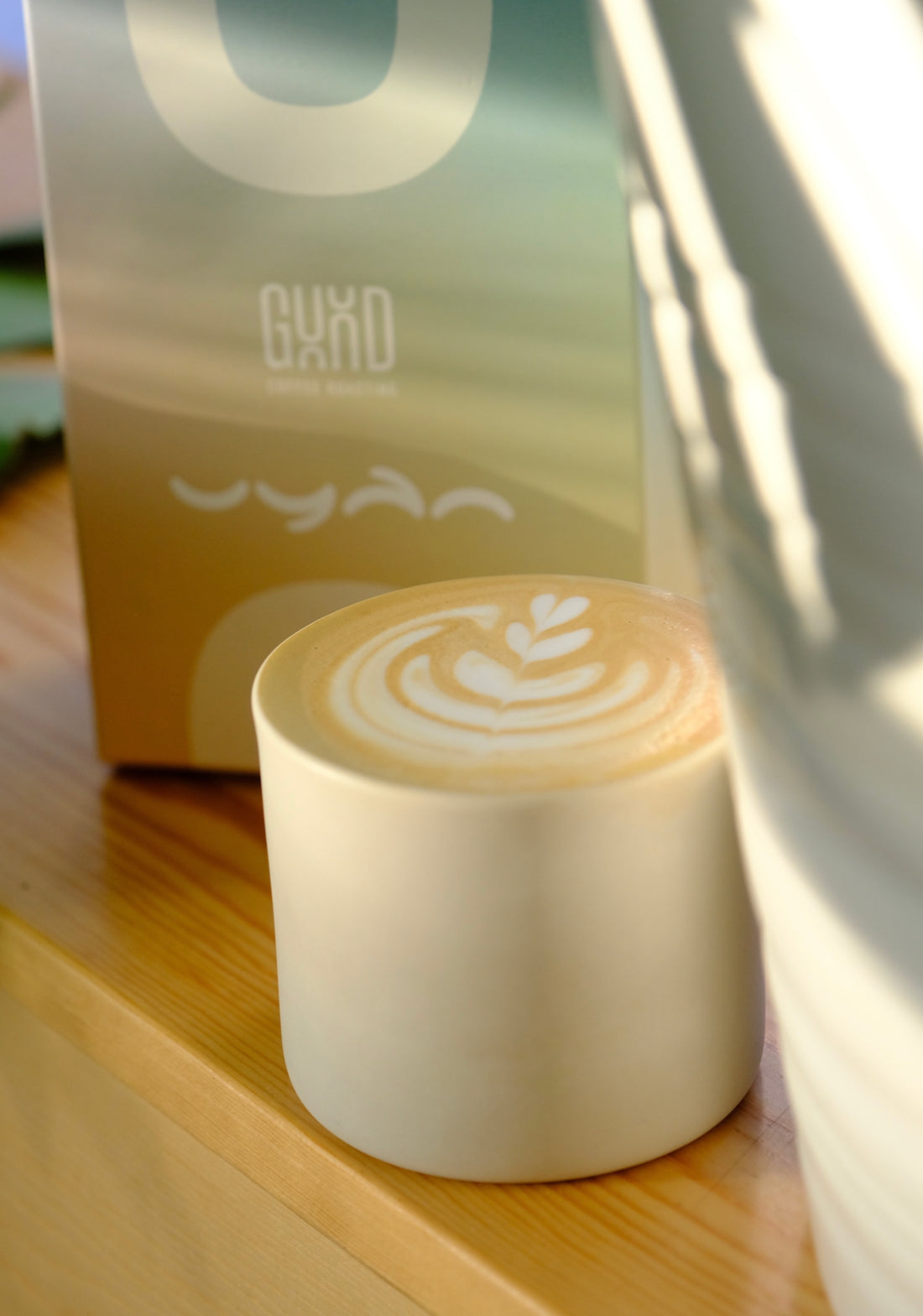 Uyan Nitelikli Çekirdek Kahve Latte Art Fotoğrafı